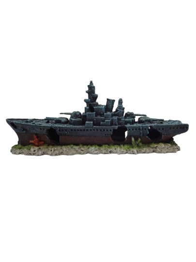 Decoração Barco de guerra 48x10x19
